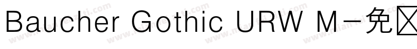 Baucher Gothic URW M字体转换